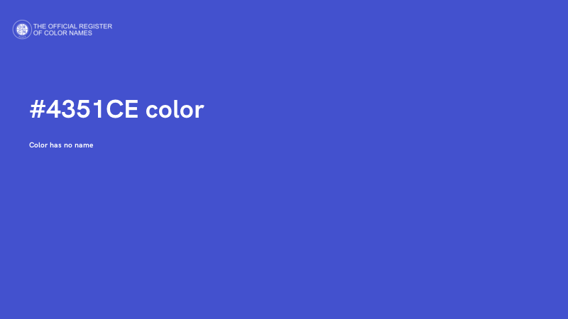 #4351CE color image