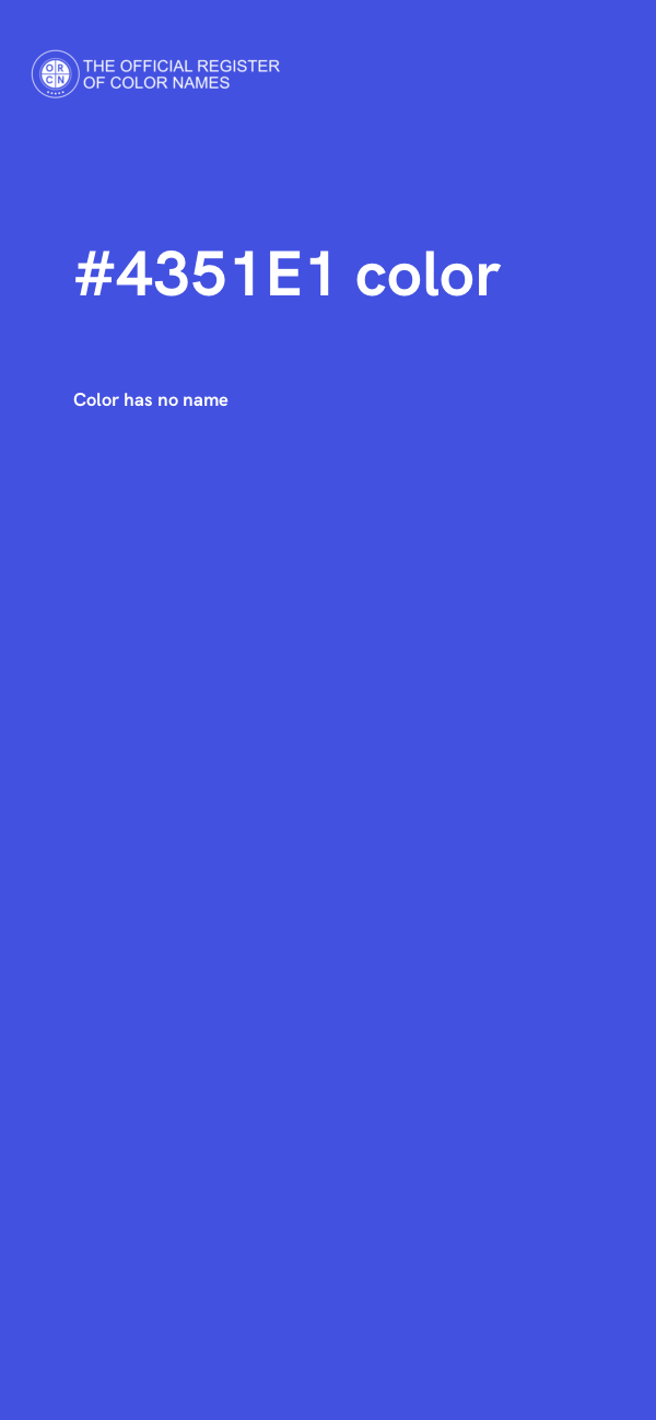 #4351E1 color image