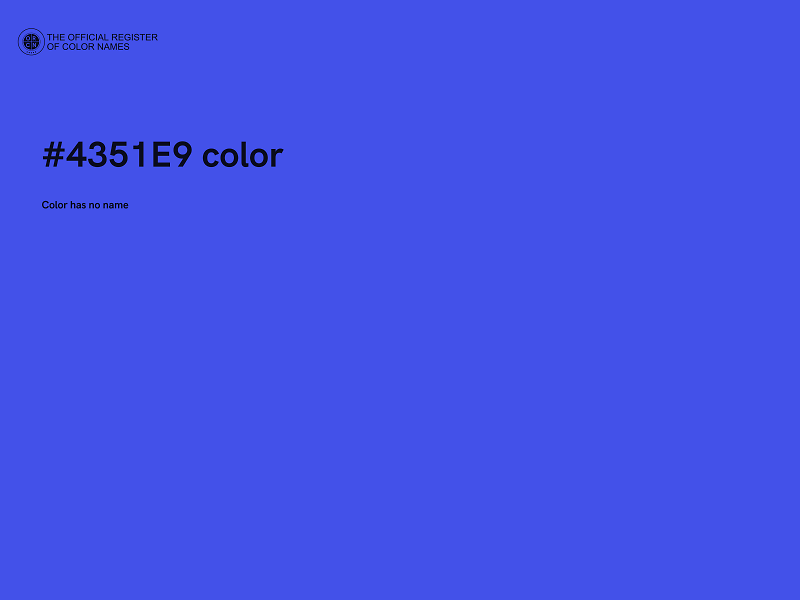 #4351E9 color image