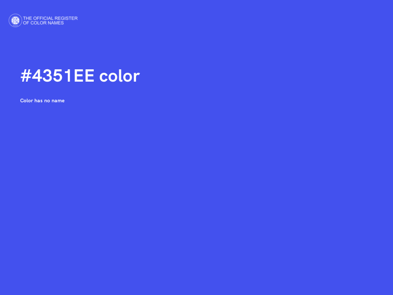 #4351EE color image