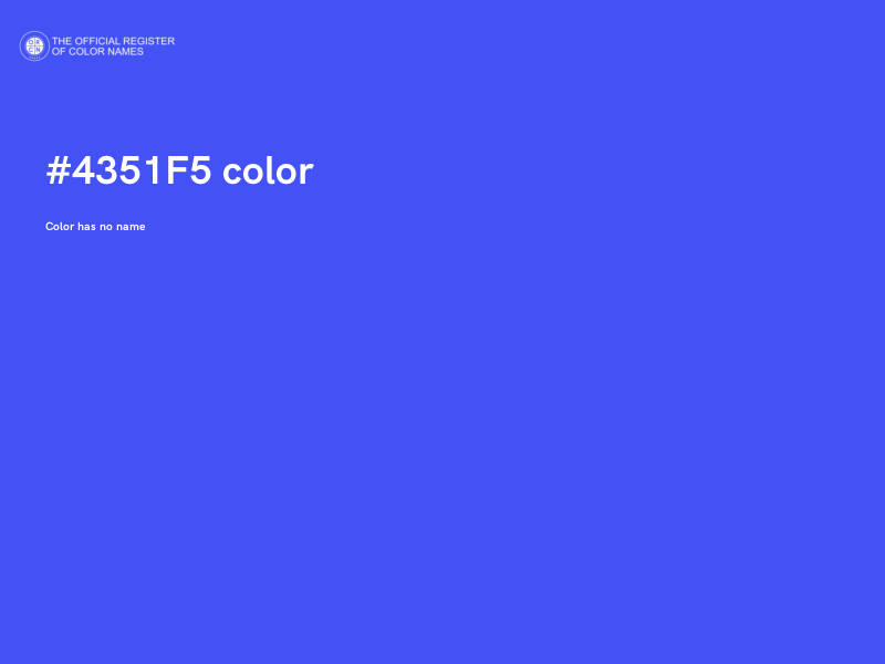 #4351F5 color image
