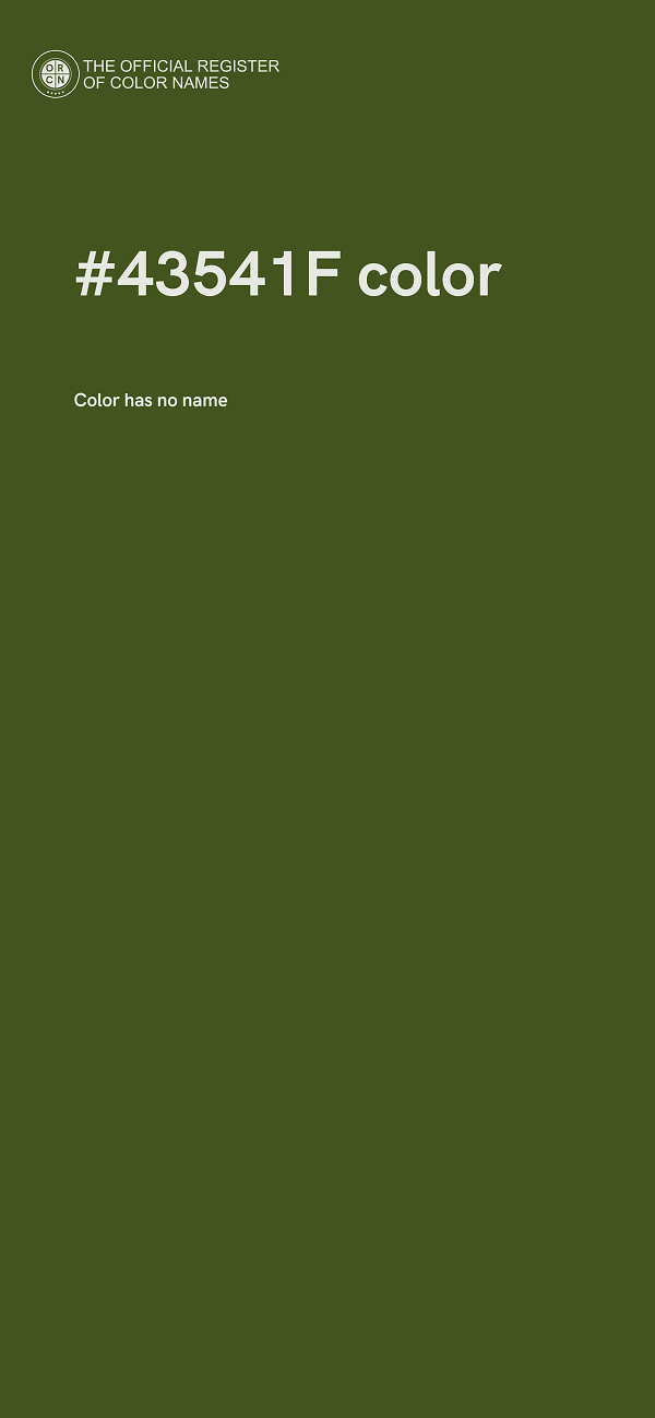 #43541F color image