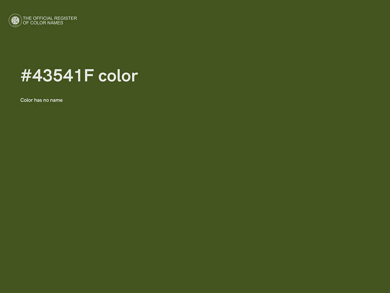 #43541F color image