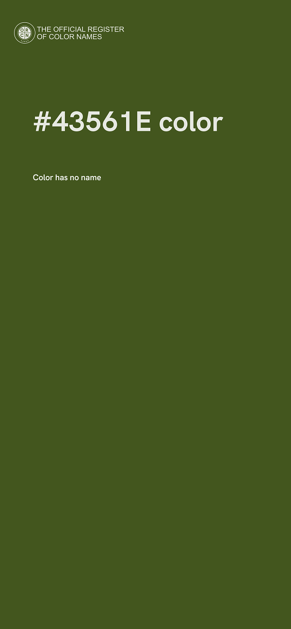 #43561E color image