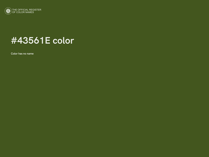 #43561E color image
