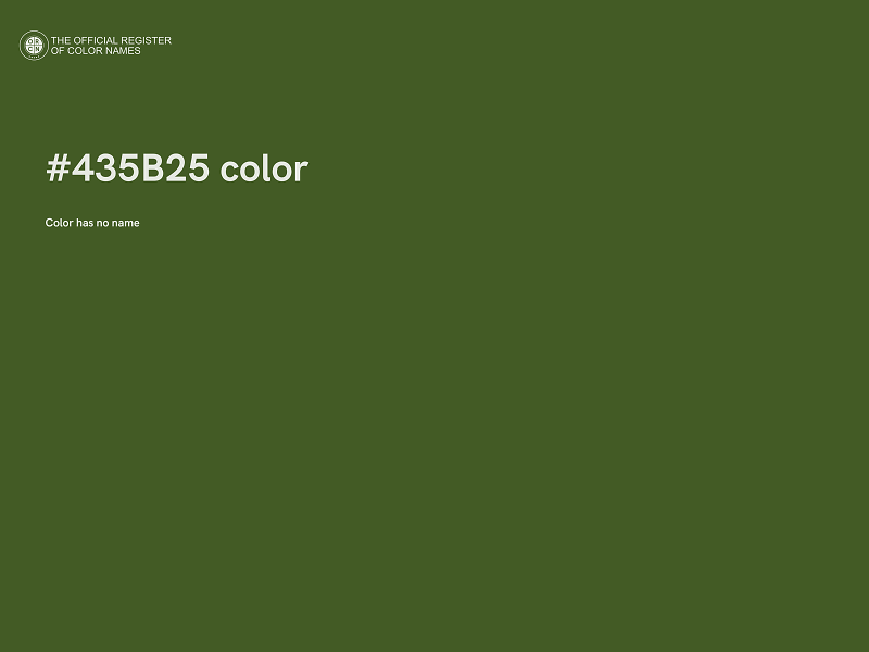 #435B25 color image