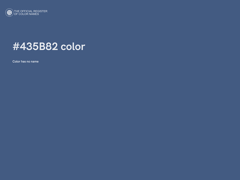 #435B82 color image