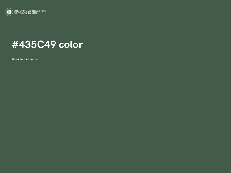 #435C49 color image