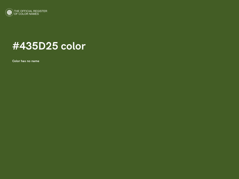 #435D25 color image