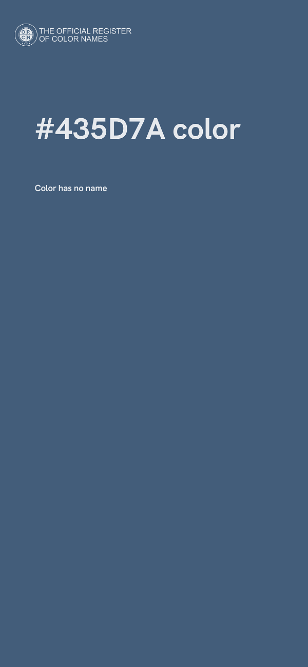 #435D7A color image