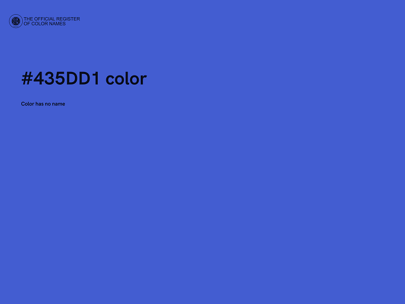 #435DD1 color image