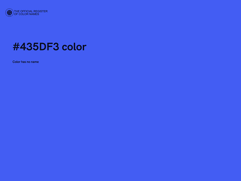 #435DF3 color image