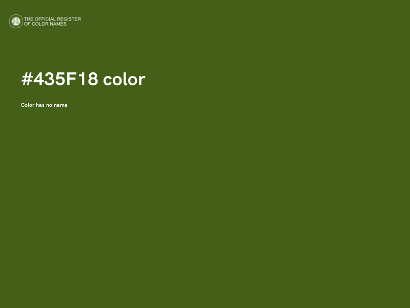 #435F18 color image
