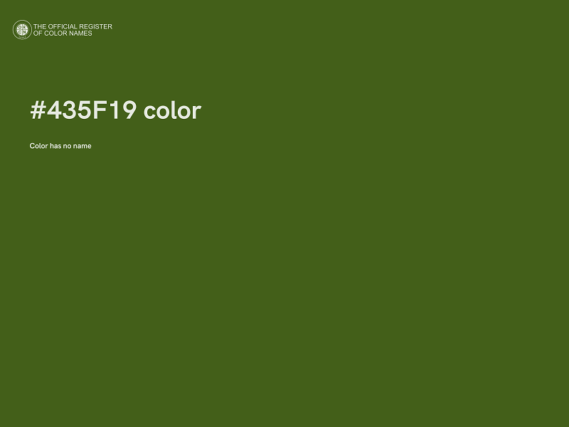 #435F19 color image