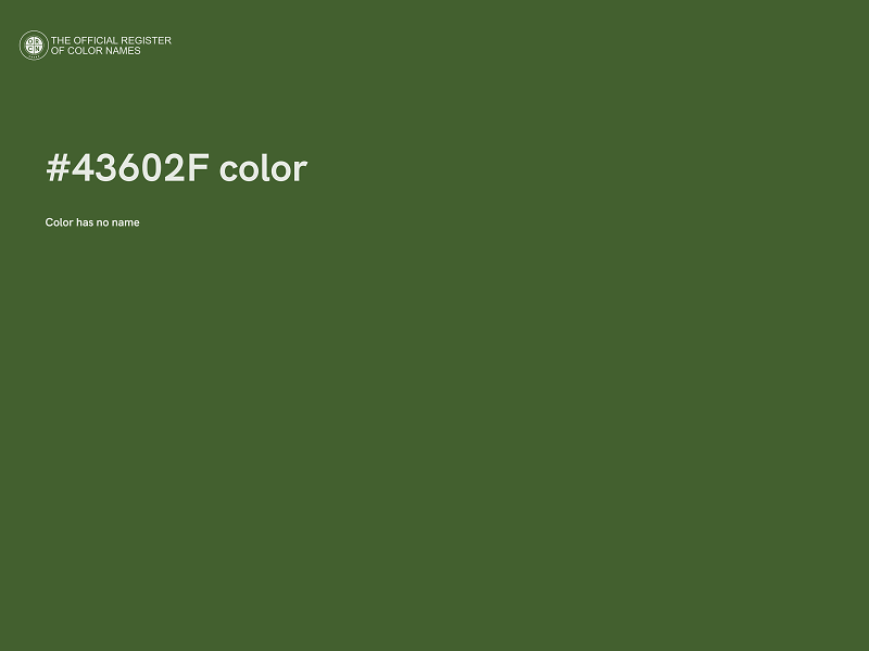 #43602F color image