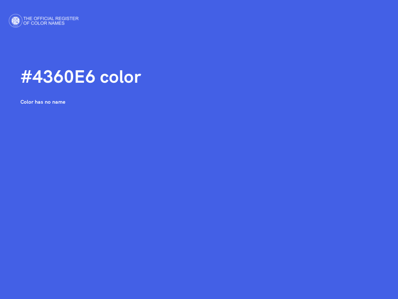 #4360E6 color image