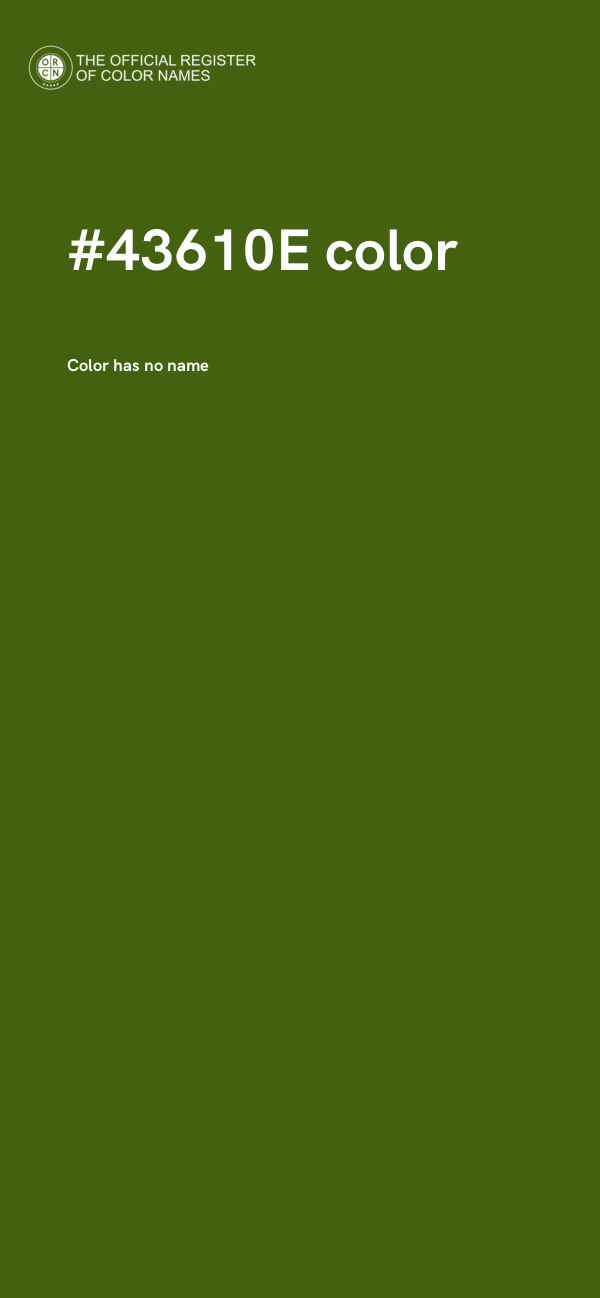 #43610E color image