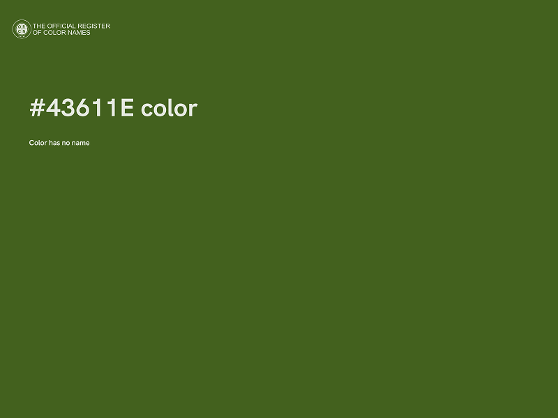 #43611E color image