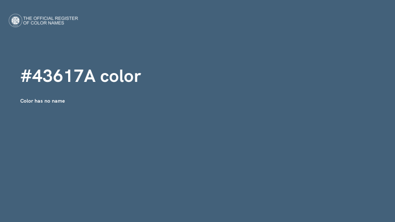 #43617A color image