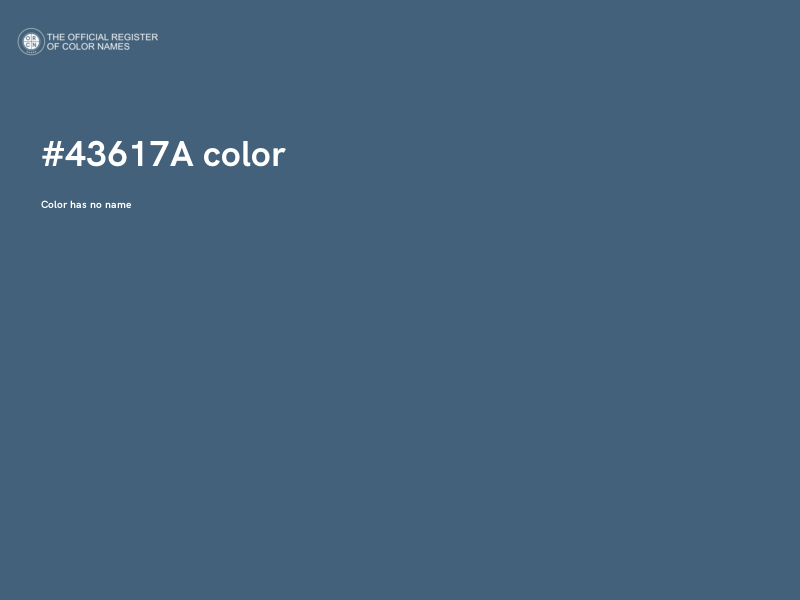 #43617A color image