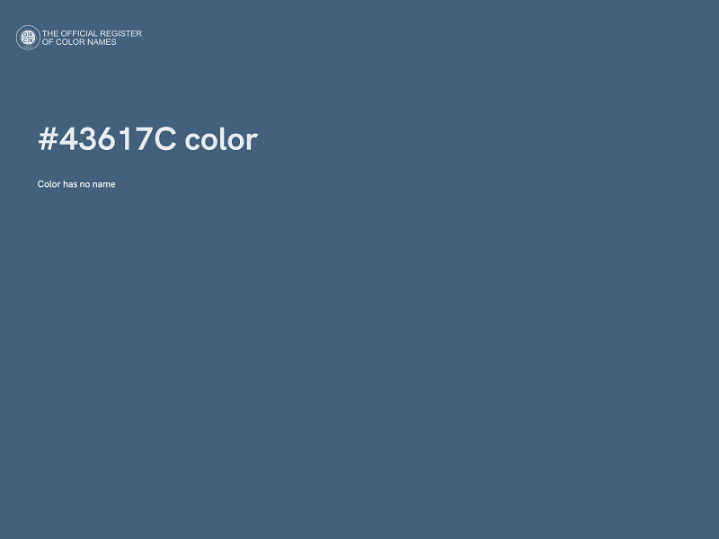 #43617C color image