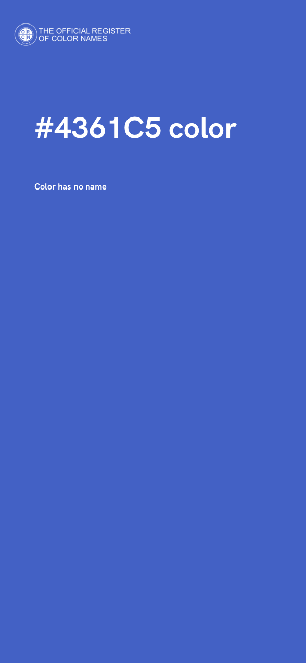 #4361C5 color image