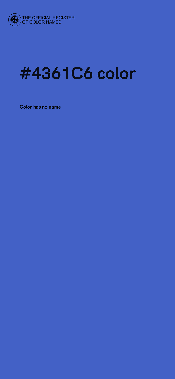 #4361C6 color image