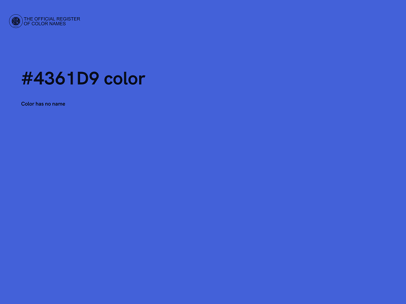 #4361D9 color image