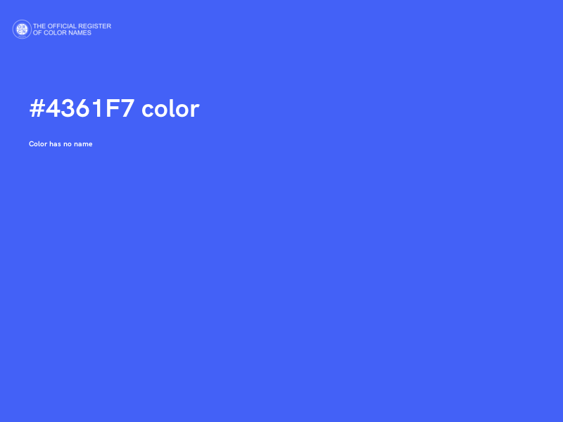 #4361F7 color image