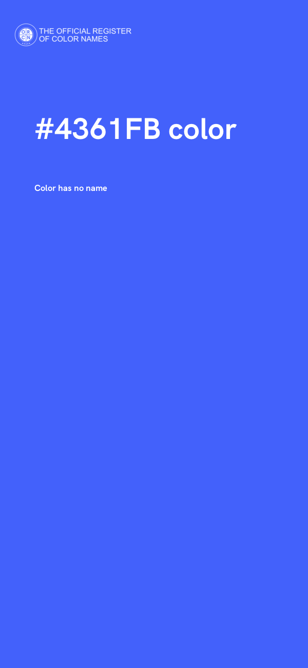 #4361FB color image