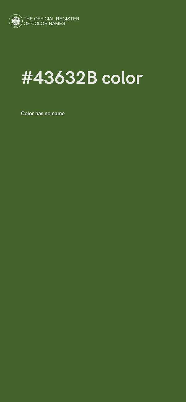 #43632B color image