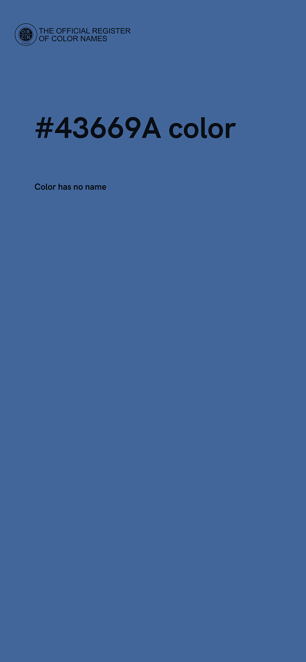#43669A color image