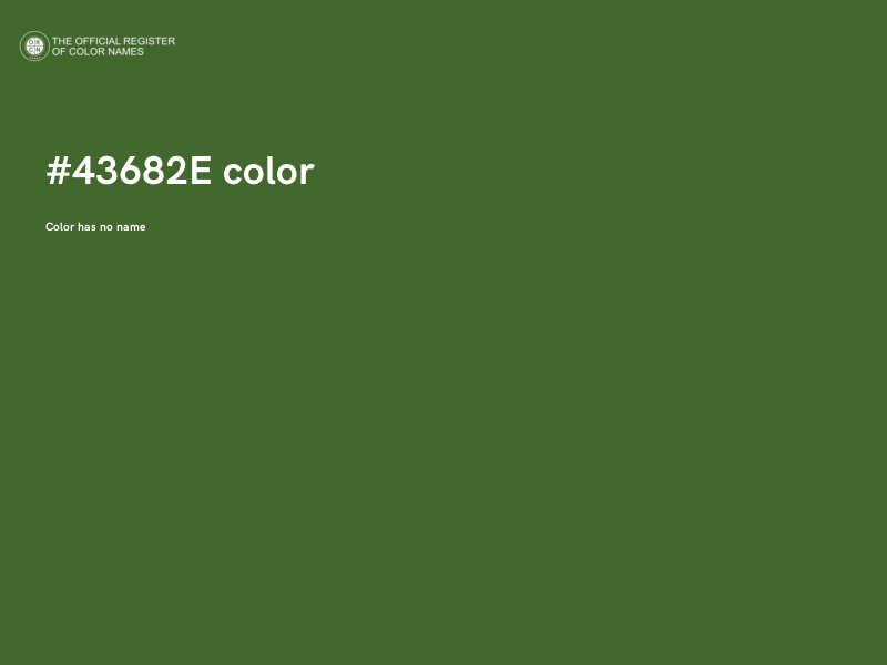 #43682E color image