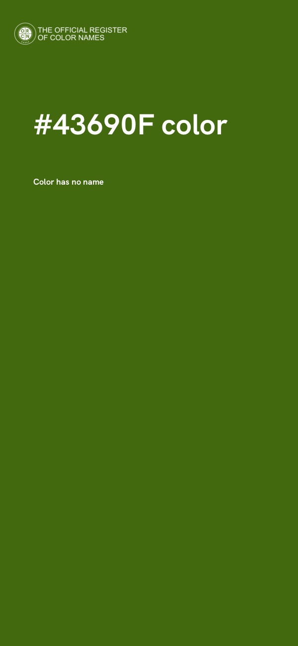 #43690F color image
