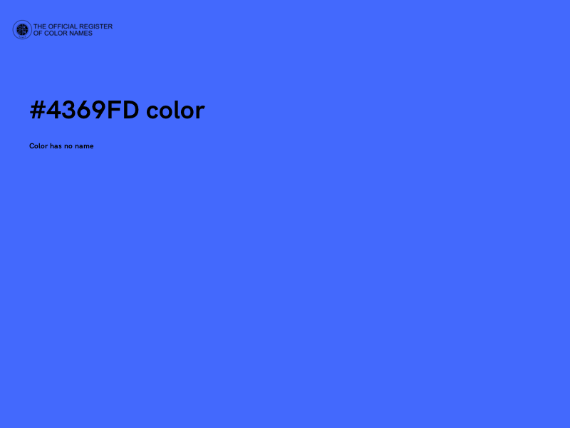 #4369FD color image