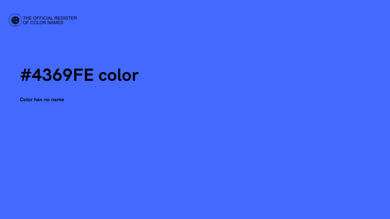 #4369FE color image