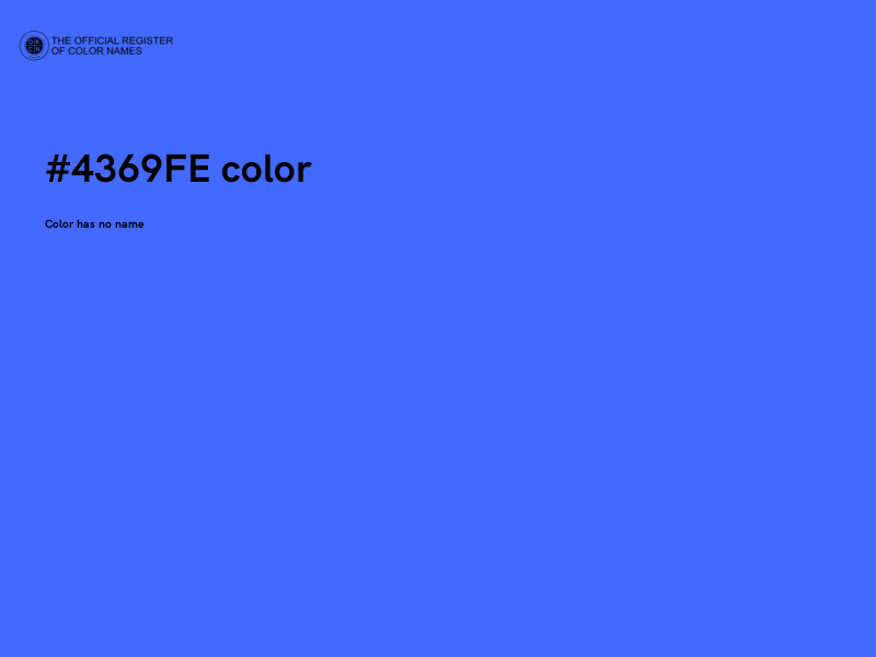 #4369FE color image