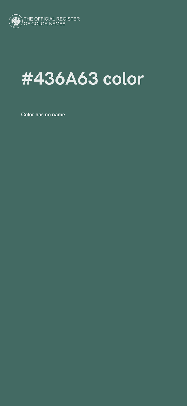 #436A63 color image