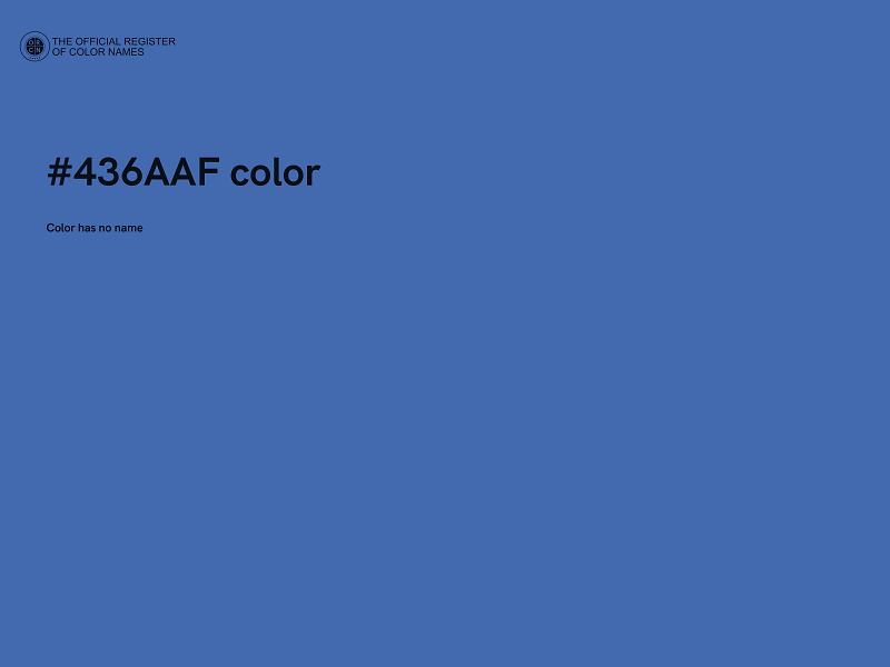 #436AAF color image