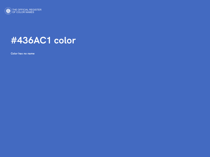 #436AC1 color image