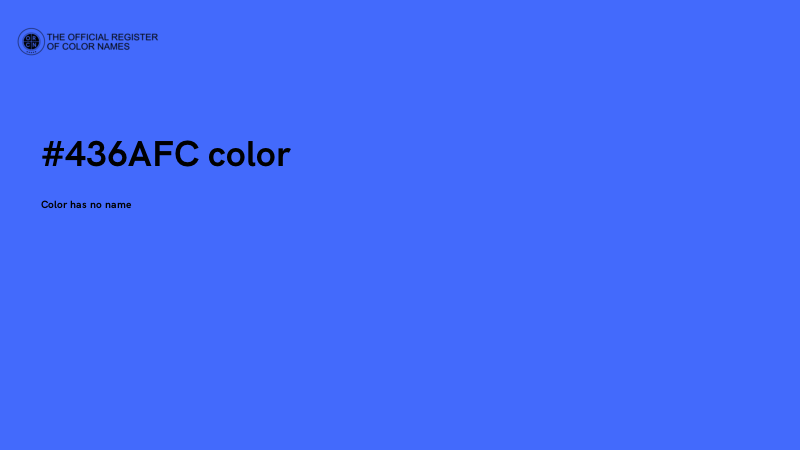 #436AFC color image