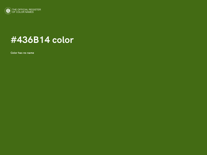 #436B14 color image