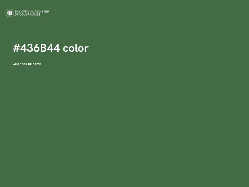 #436B44 color image