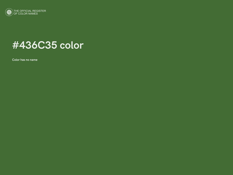 #436C35 color image