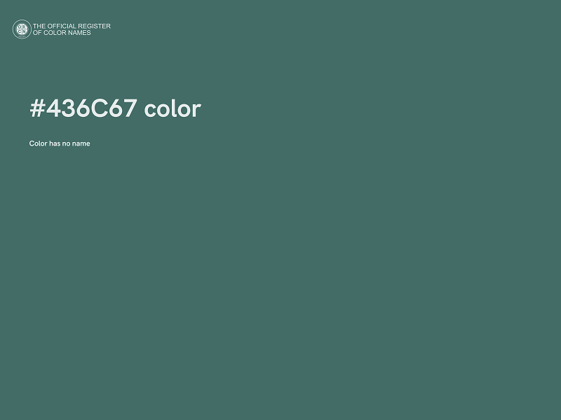 #436C67 color image