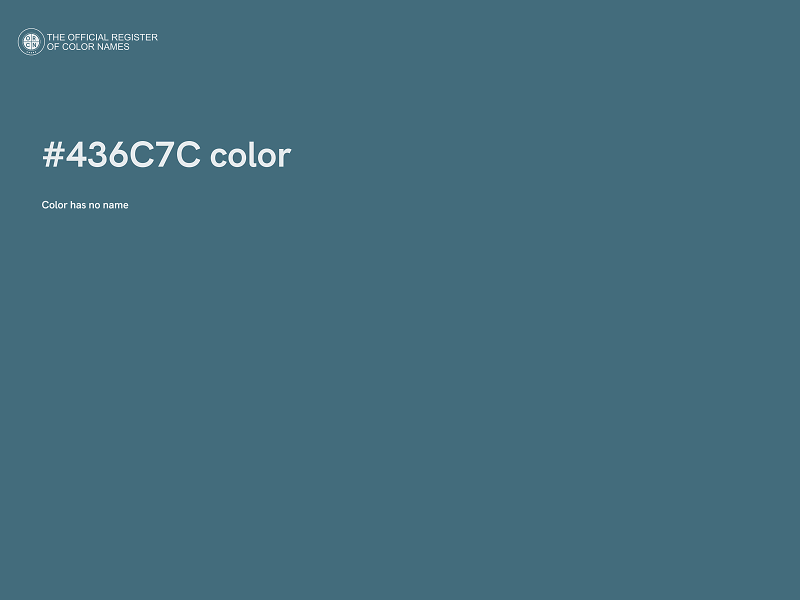 #436C7C color image