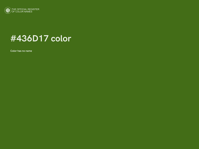 #436D17 color image