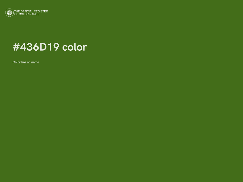 #436D19 color image