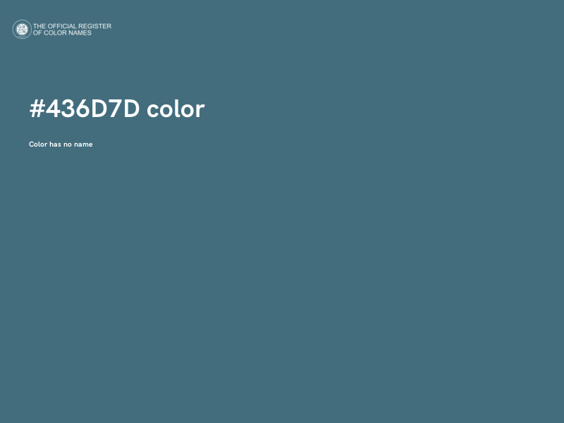 #436D7D color image