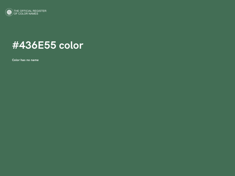 #436E55 color image